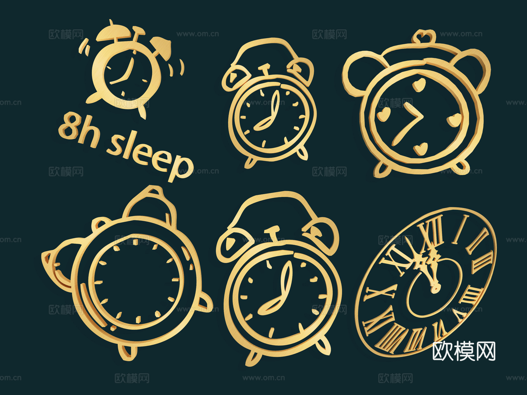 时钟，手表，秒表，计时器，图标，闹钟，沙漏，时间，钟，钟表，su模型