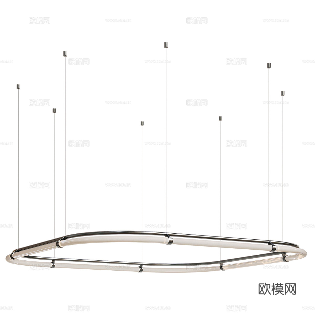 意式轻奢装饰吊灯3d模型