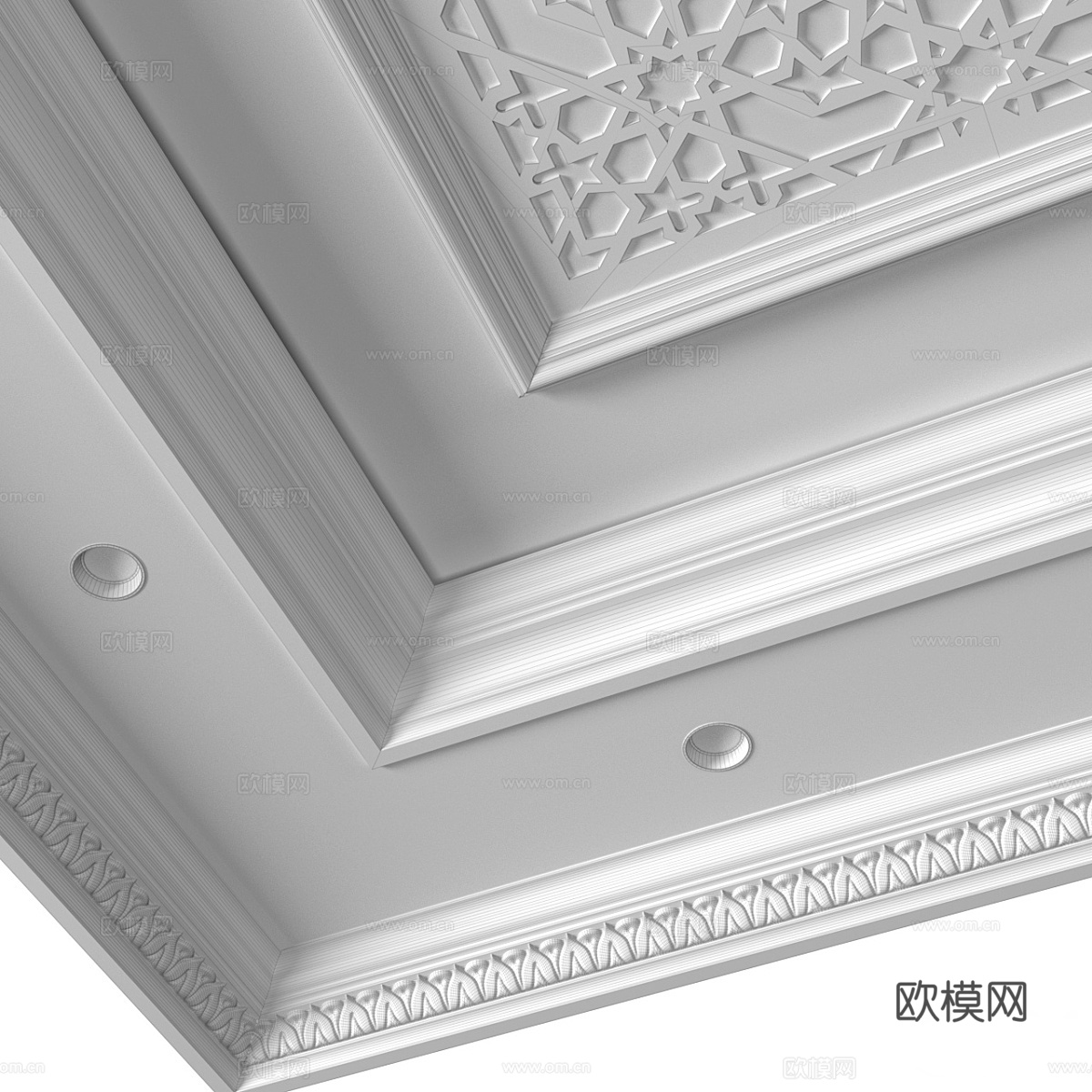 阿拉伯古典天花吊顶3d模型