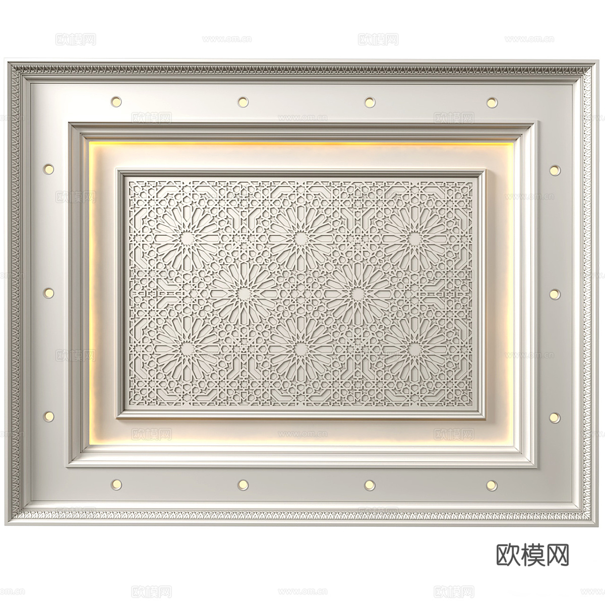 阿拉伯古典天花吊顶3d模型