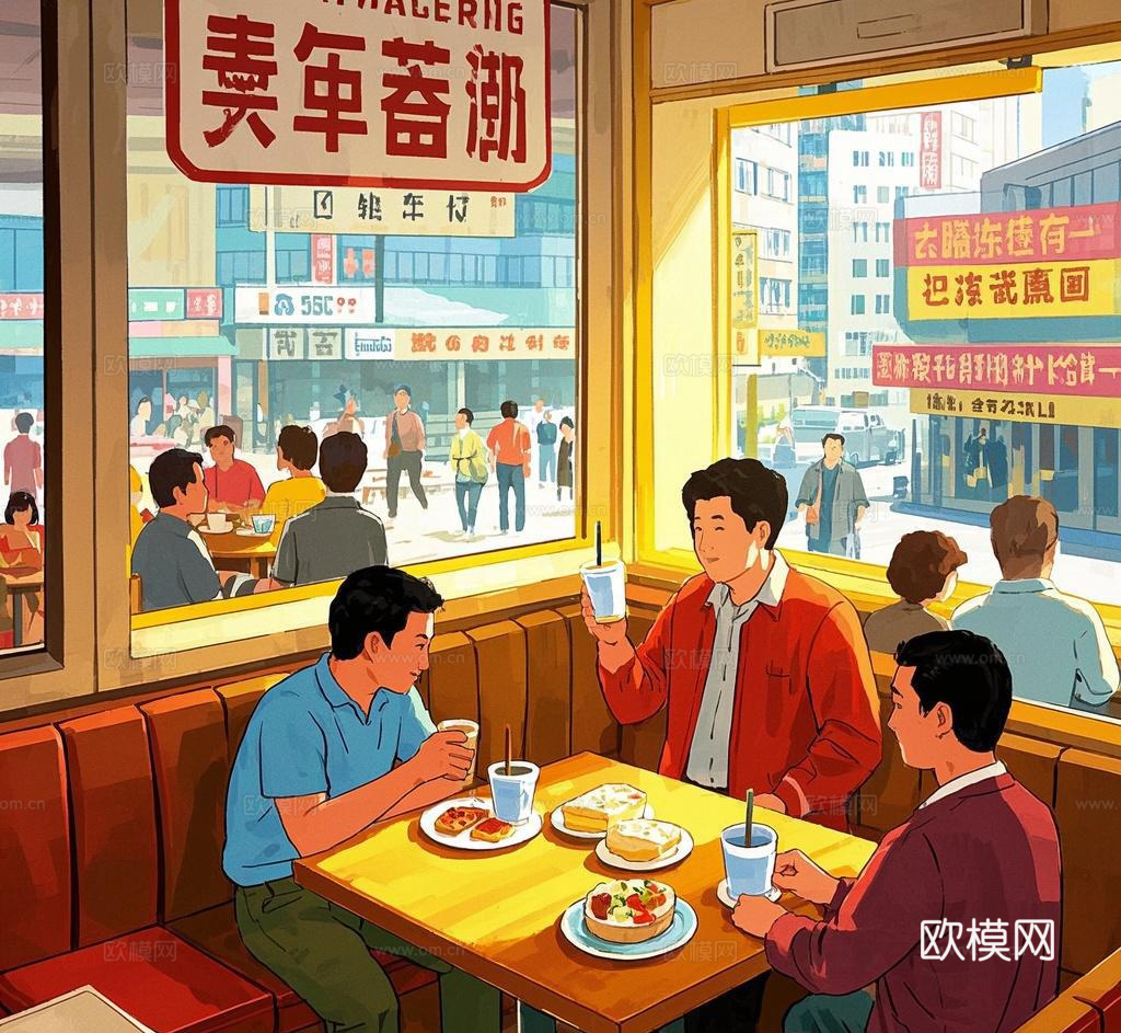 汉堡餐饮海报