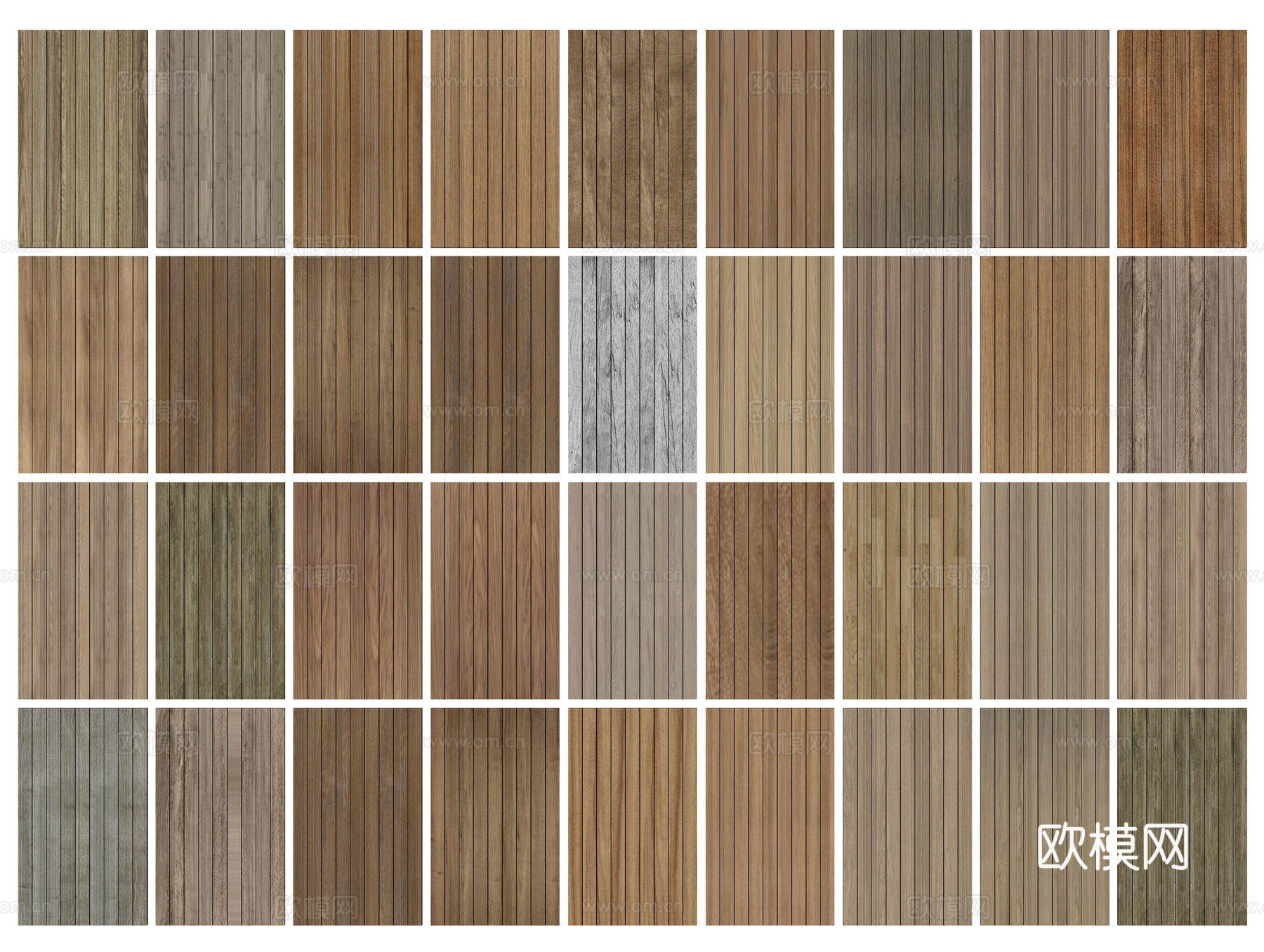 现代木地板 塑木地板 防腐木地板 木纹砖 户外木地板 实木地su模型