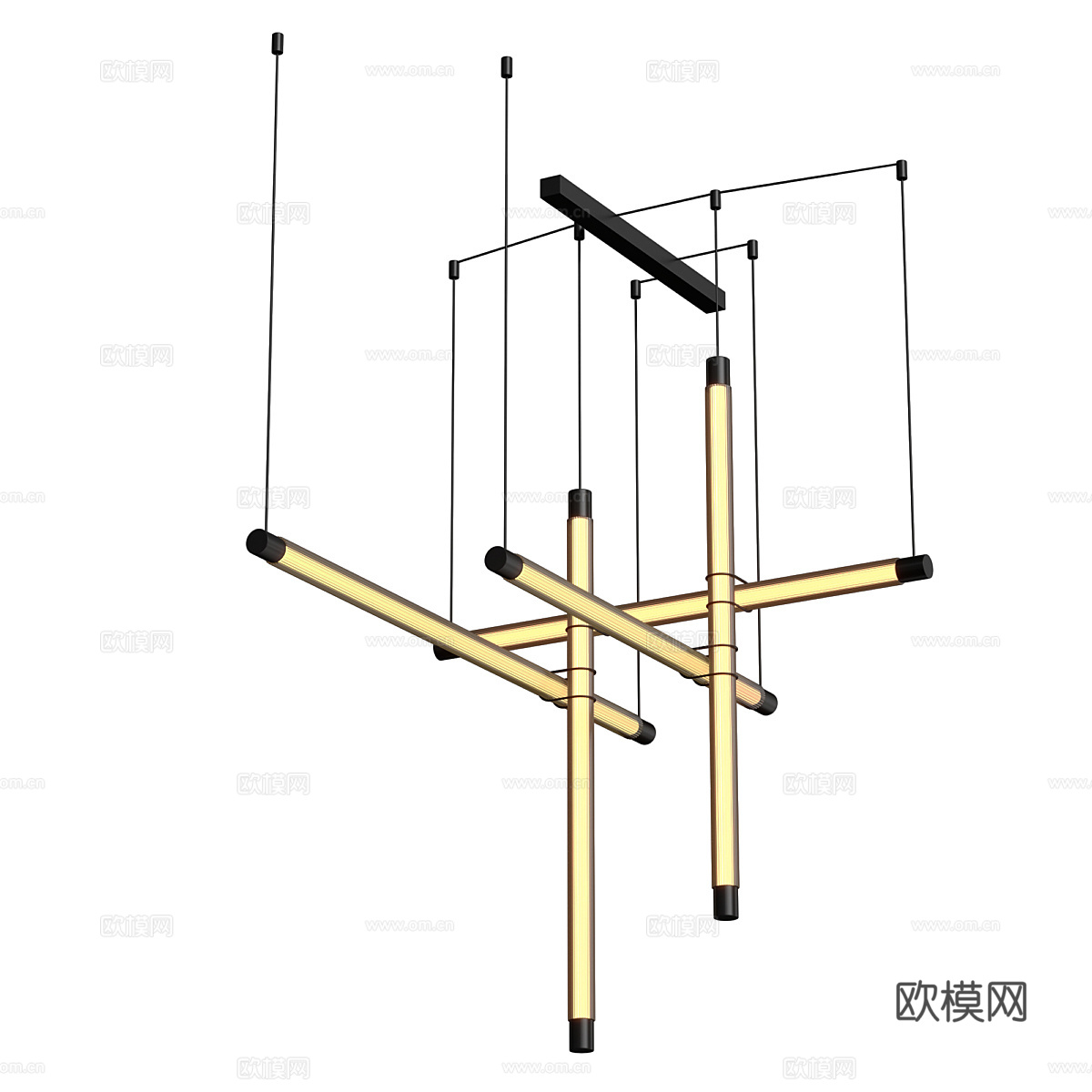 新中式装饰吊灯3d模型