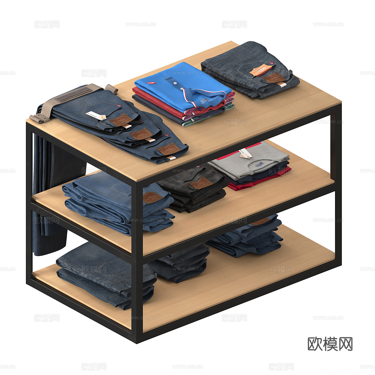 Levis 服装套装3d模型