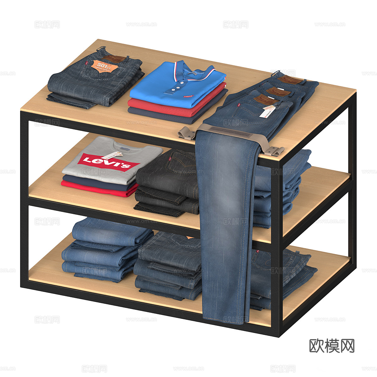 Levis 服装套装3d模型