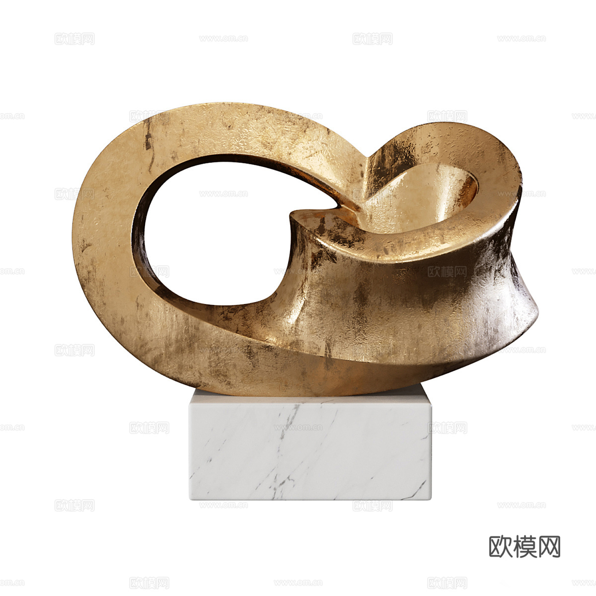 现代轻奢雕塑饰品3d模型