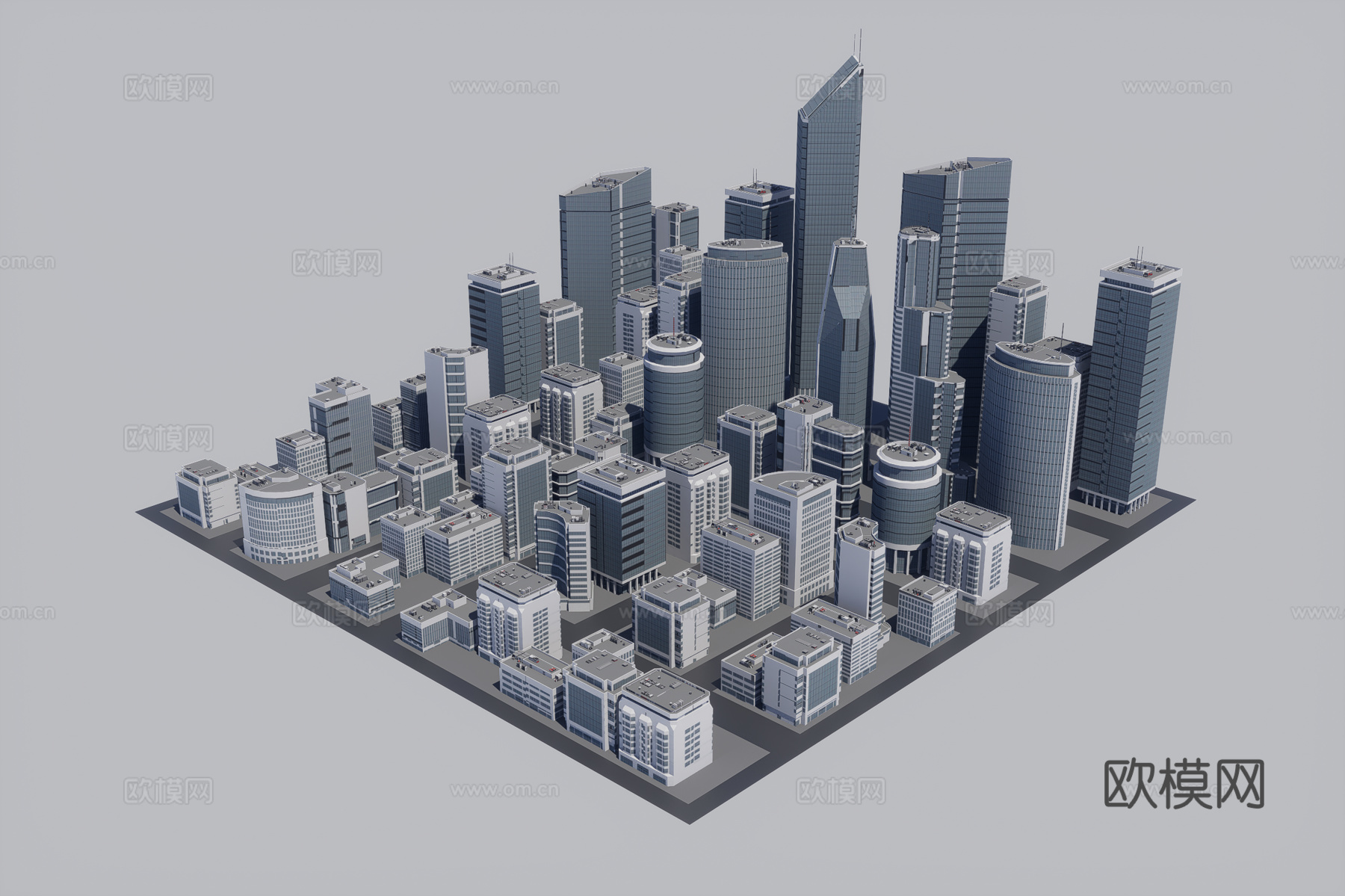 城市建筑群3d模型