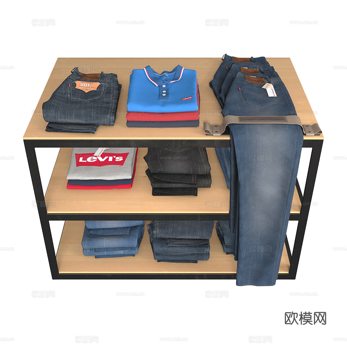 Levis 服装套装3d模型