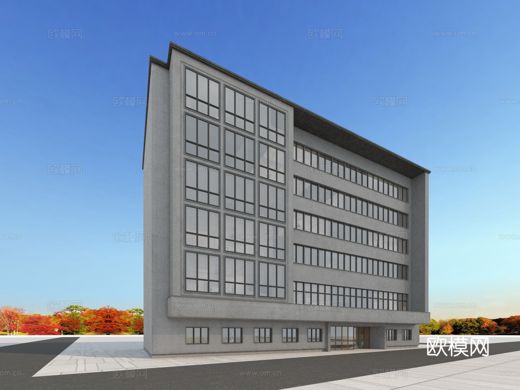 建筑外观  欧式建筑3d模型