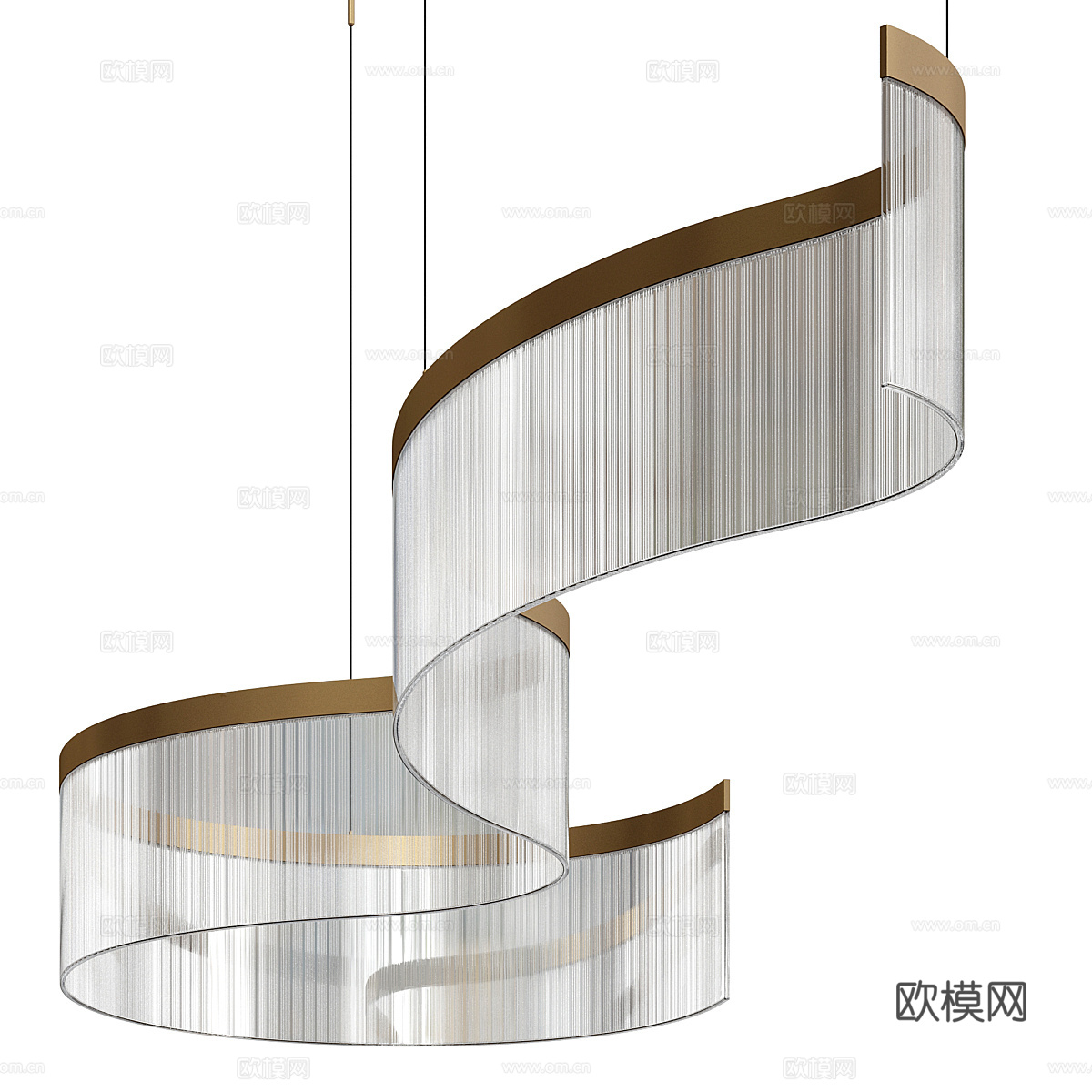 新中式装饰吊灯3d模型