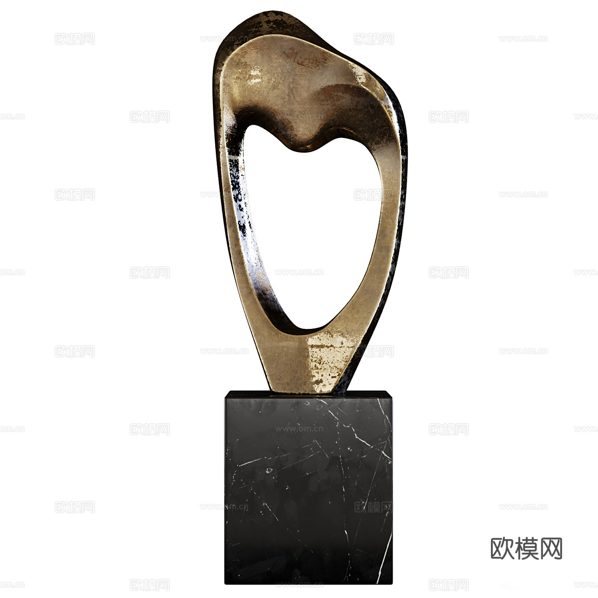 现代轻奢雕塑饰品3d模型