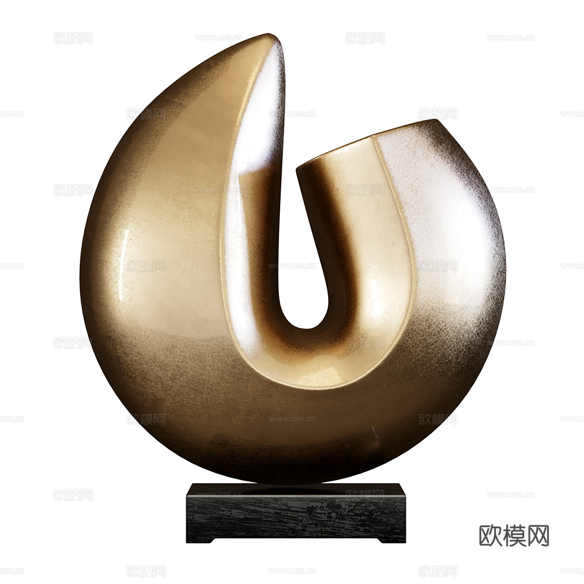 现代轻奢雕塑饰品3d模型