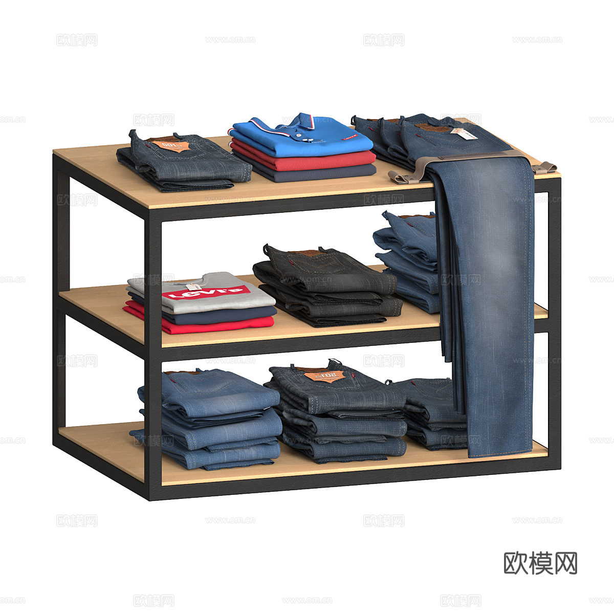 Levis 服装套装3d模型