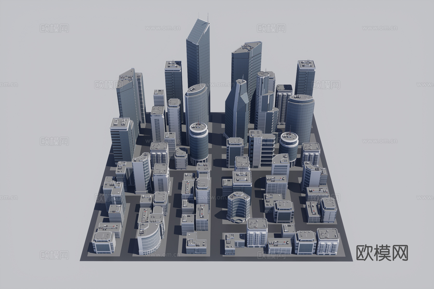 城市建筑群3d模型