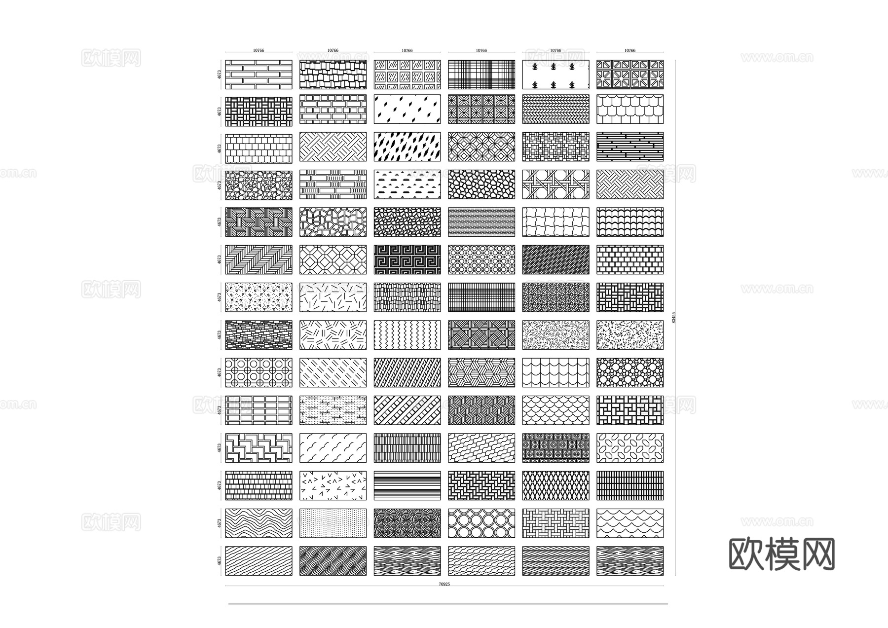 大理石拼接 仿古拼接 通体拼接 玻化拼接 微晶石拼接cad施工图下载
