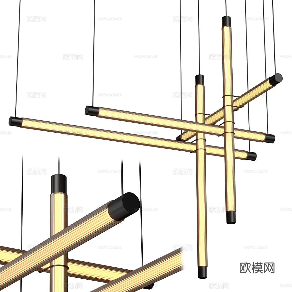 新中式装饰吊灯3d模型