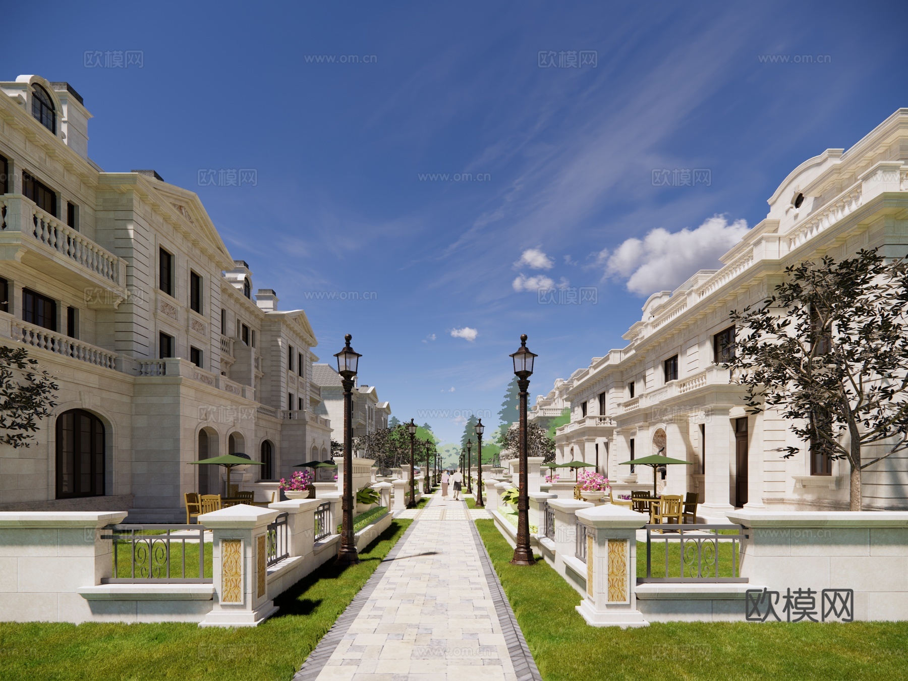 法式建筑 法式别墅su模型