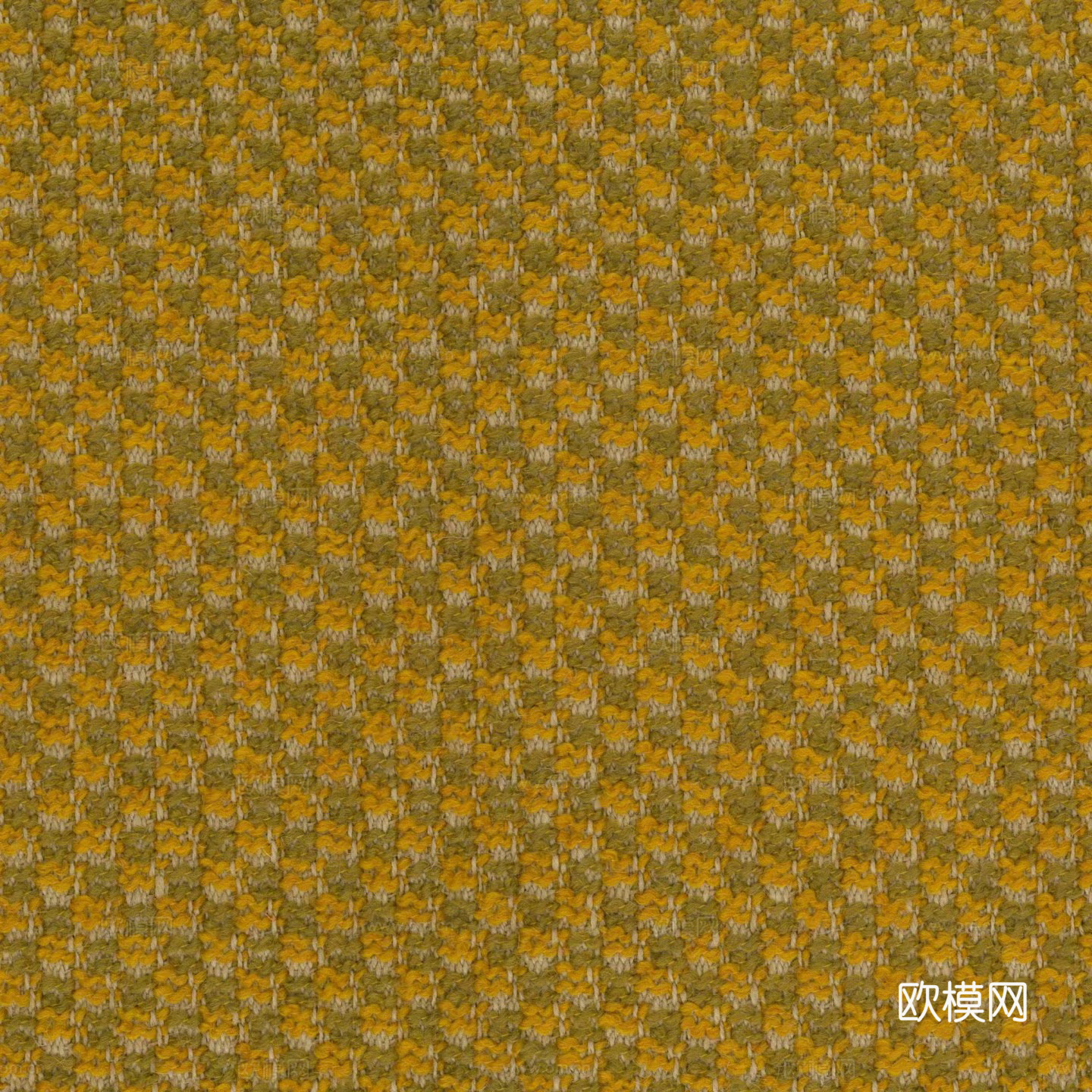 无缝姜黄色几何花纹布纹