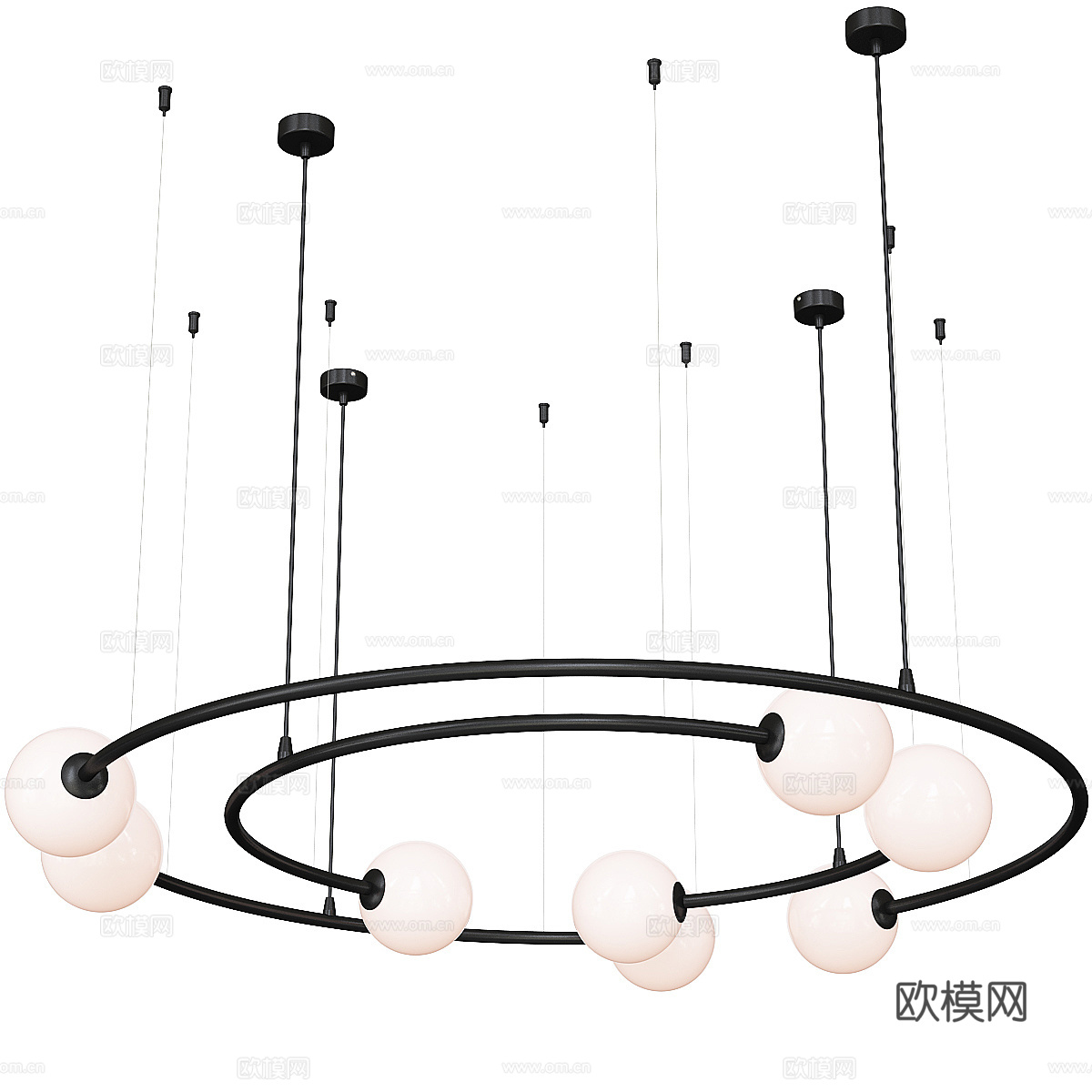 现代轻奢装饰吊灯3d模型