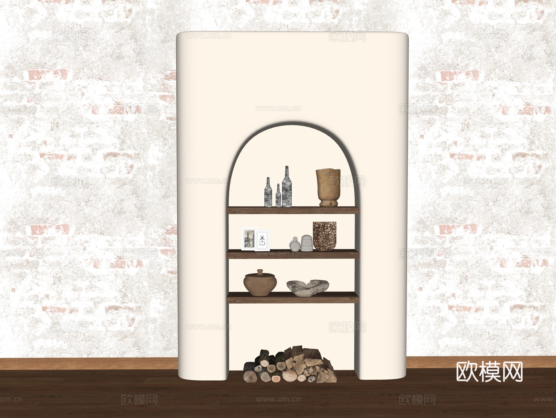 装饰架 储物架su模型