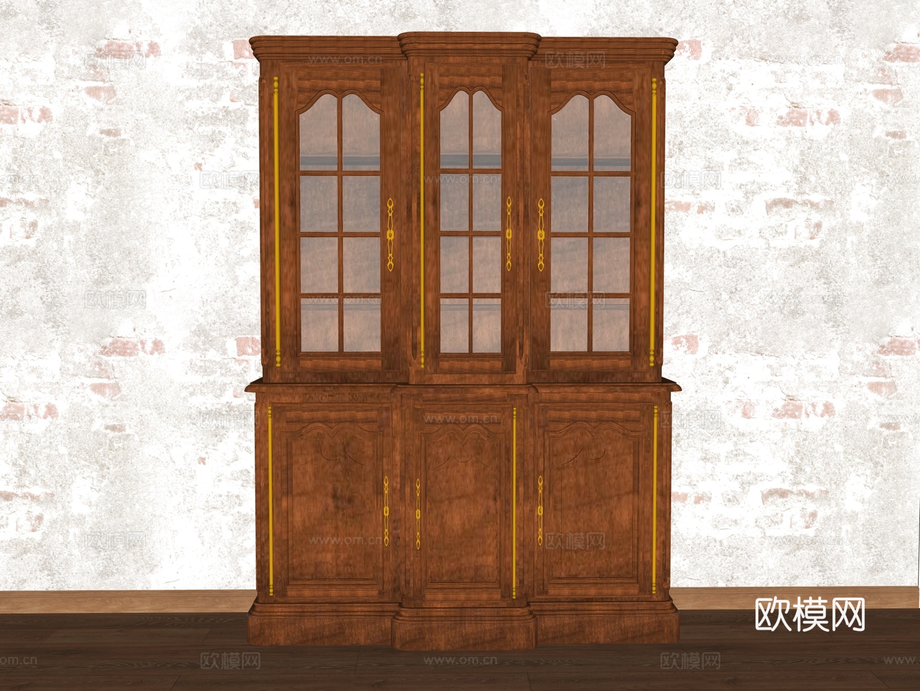 老旧柜子 老旧家具su模型下载（渲染图2）