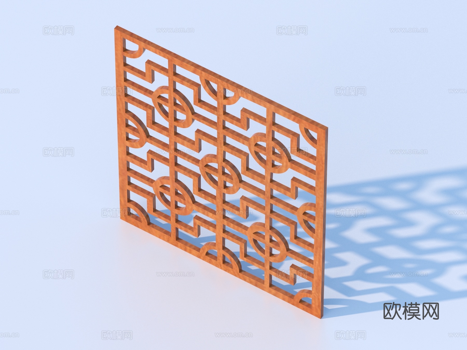 镂花窗 花格窗 镂空窗 浮雕 木雕3d模型