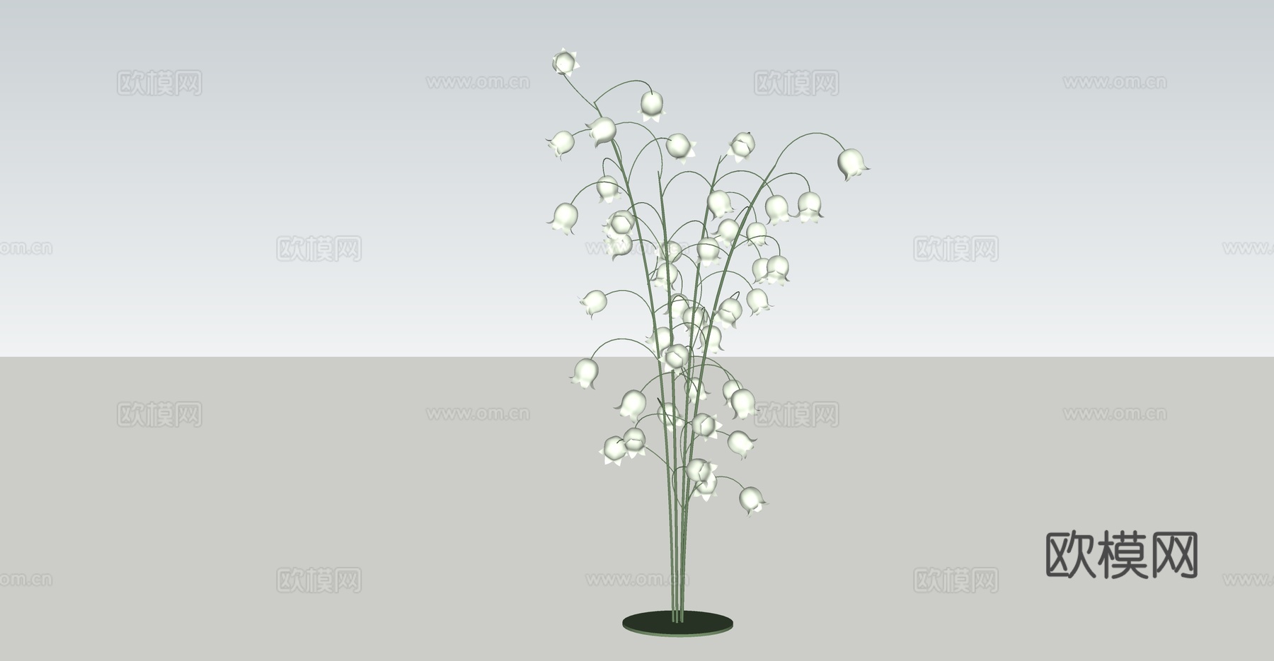 铃兰花su模型