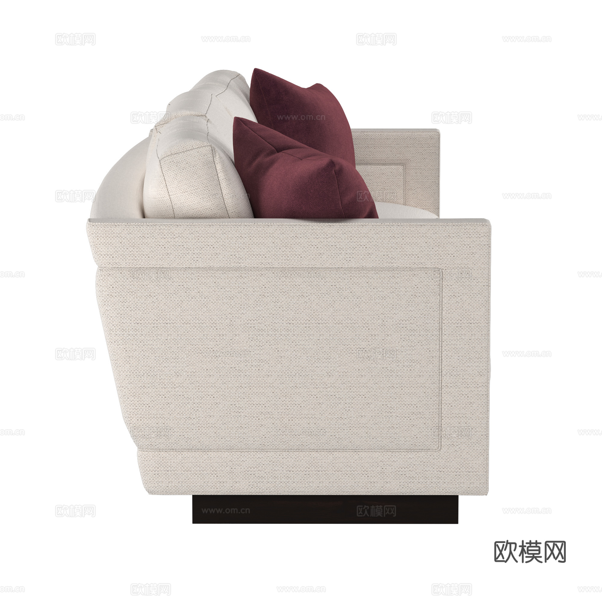 现代意式 KC 多人沙发3d模型