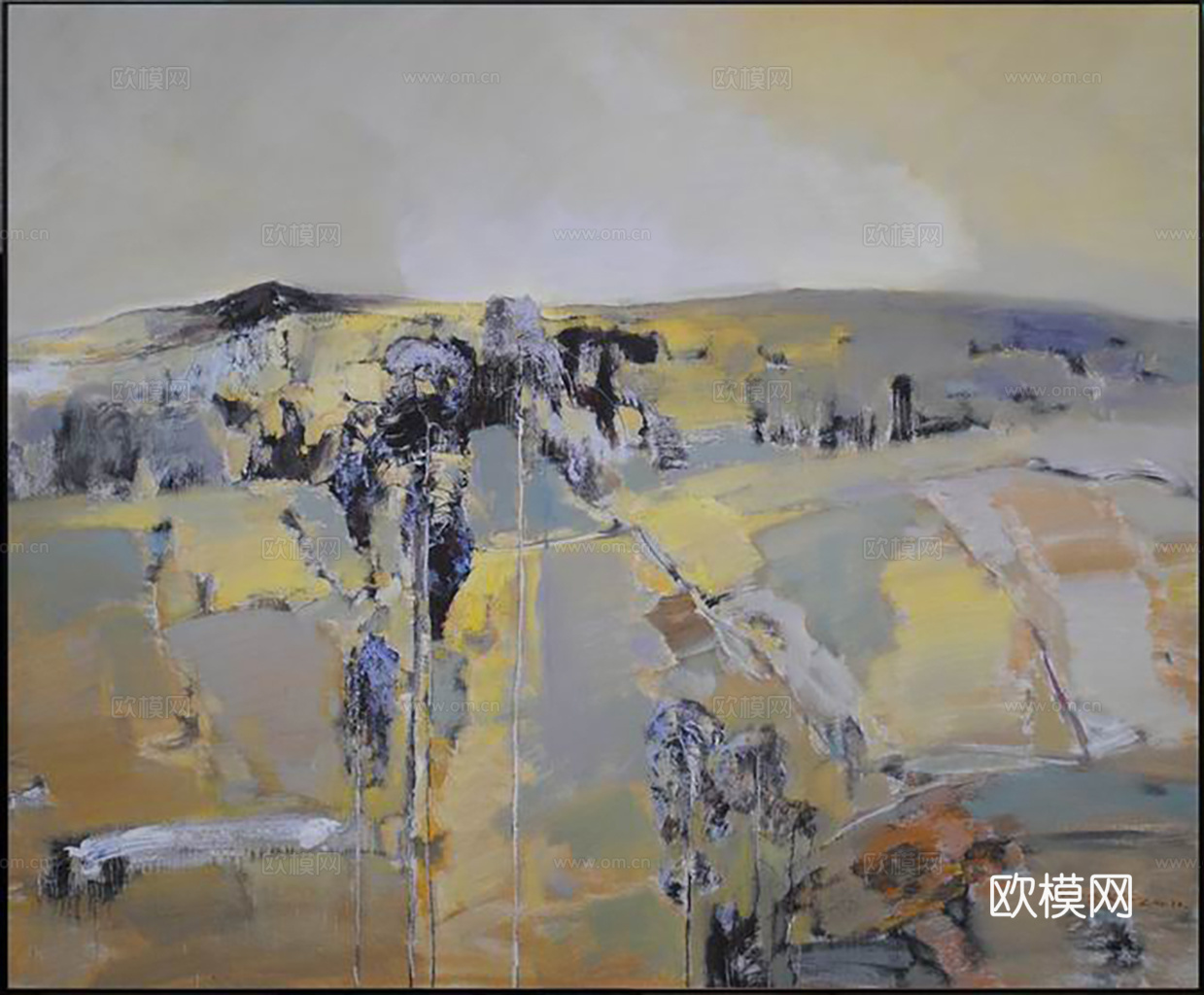 新中式油画下载