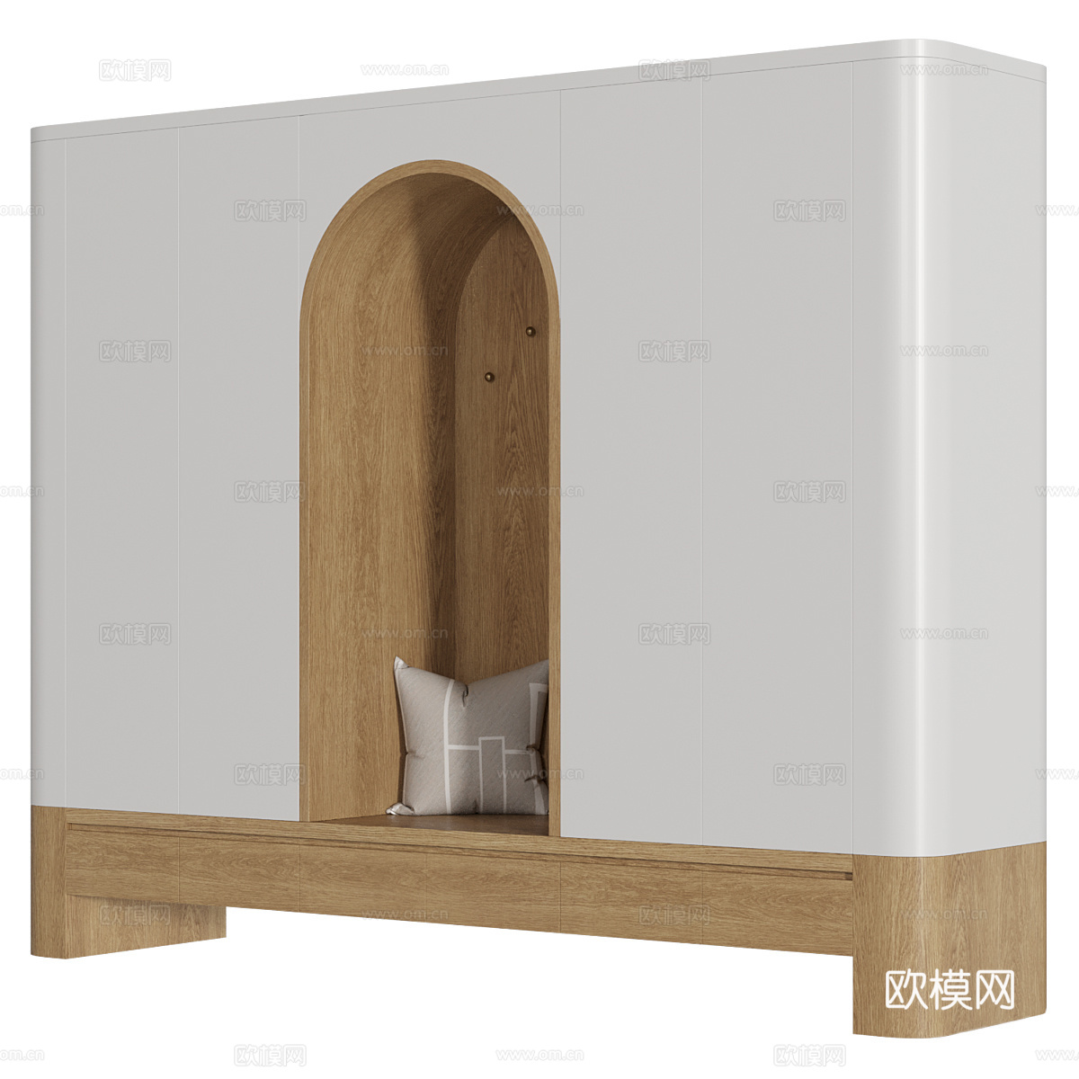 现代北欧卡座沙发3d模型下载（渲染图2）