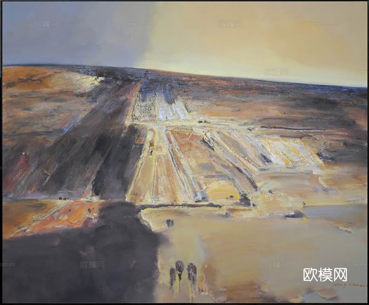 新中式油画下载