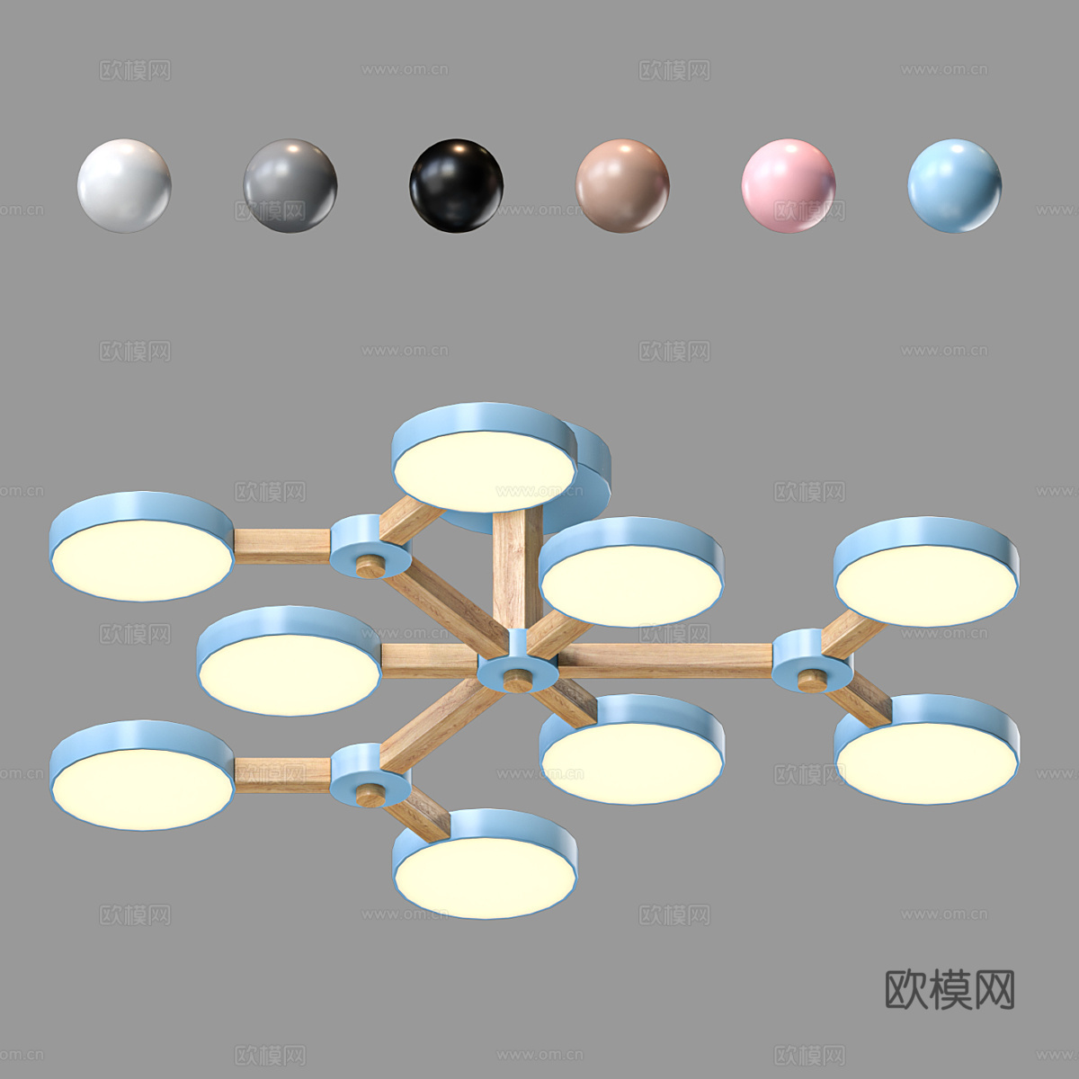 北欧简约吸顶灯 吸顶灯 简约吸顶灯 灯3d模型