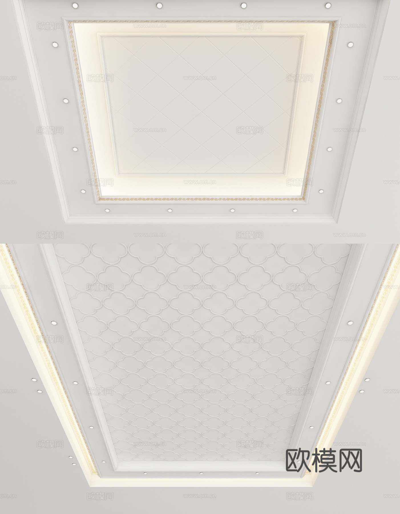 欧式天花吊顶3d模型