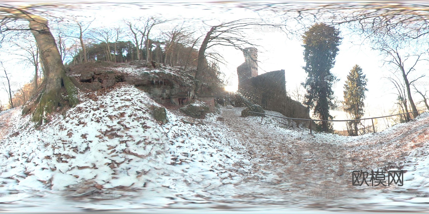雪地 外景素材