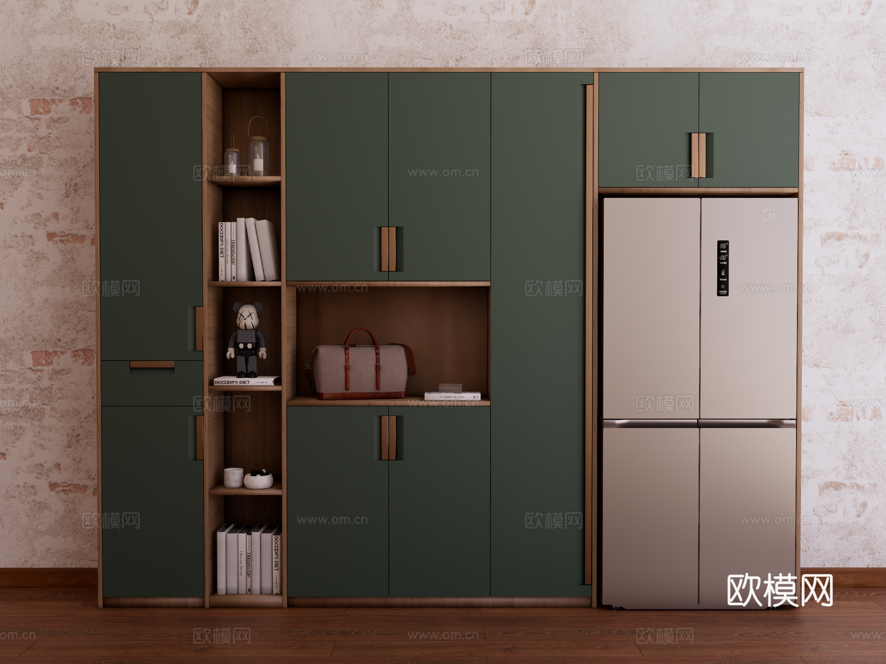 装饰柜 储物柜 餐边柜su模型