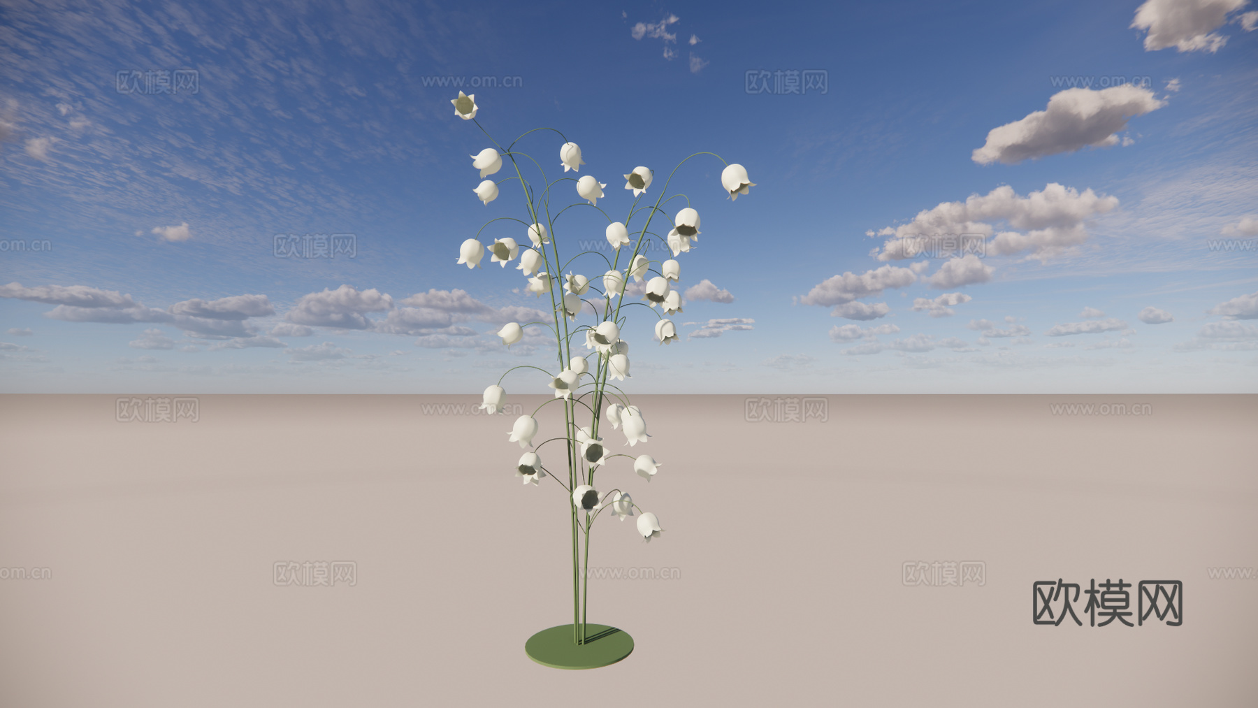 铃兰花su模型