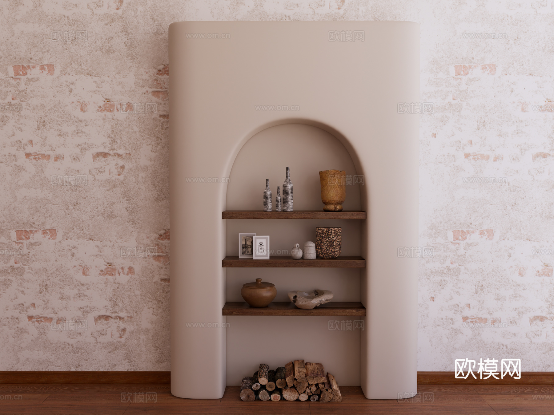 装饰架 储物架su模型