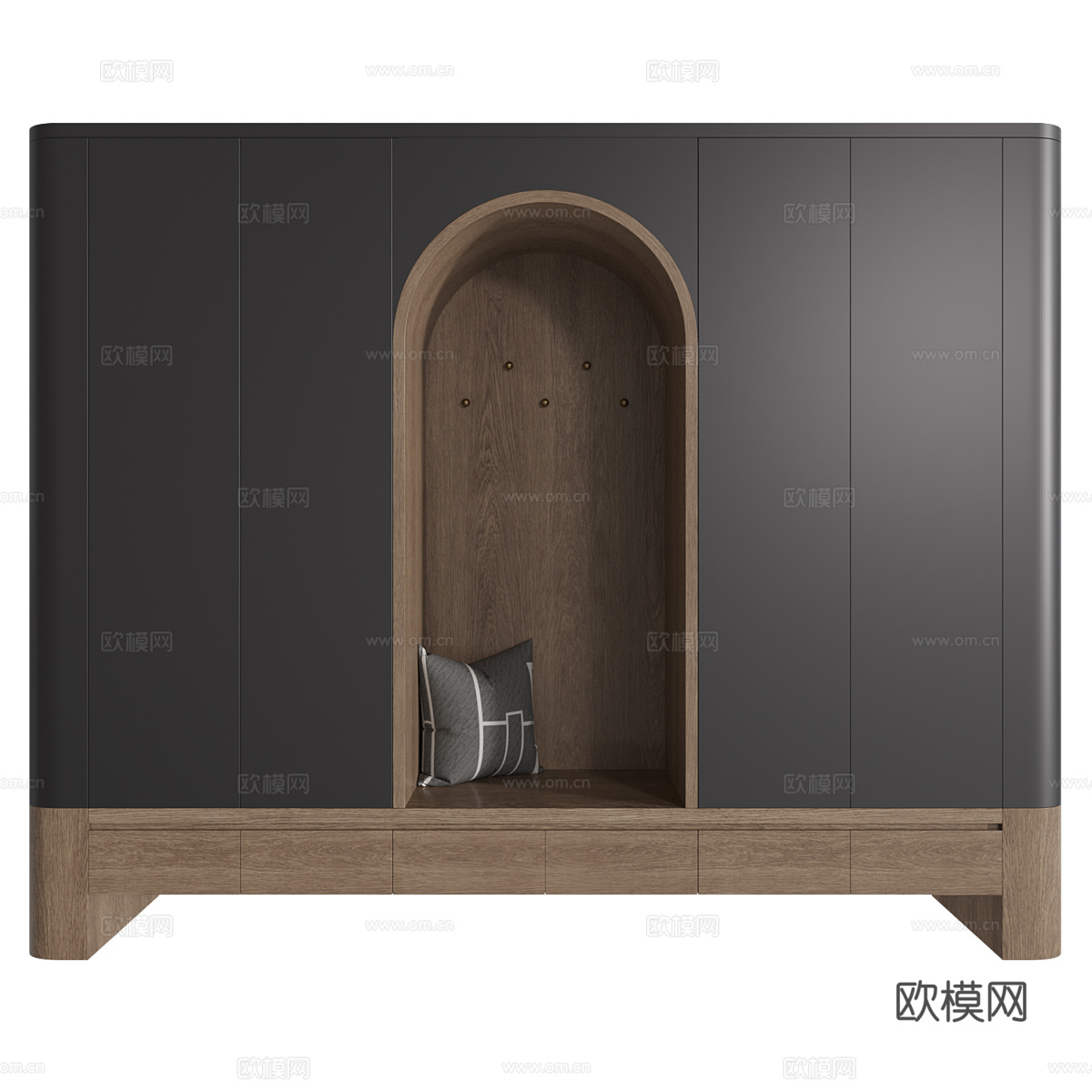 现代北欧卡座沙发3d模型下载（渲染图3）