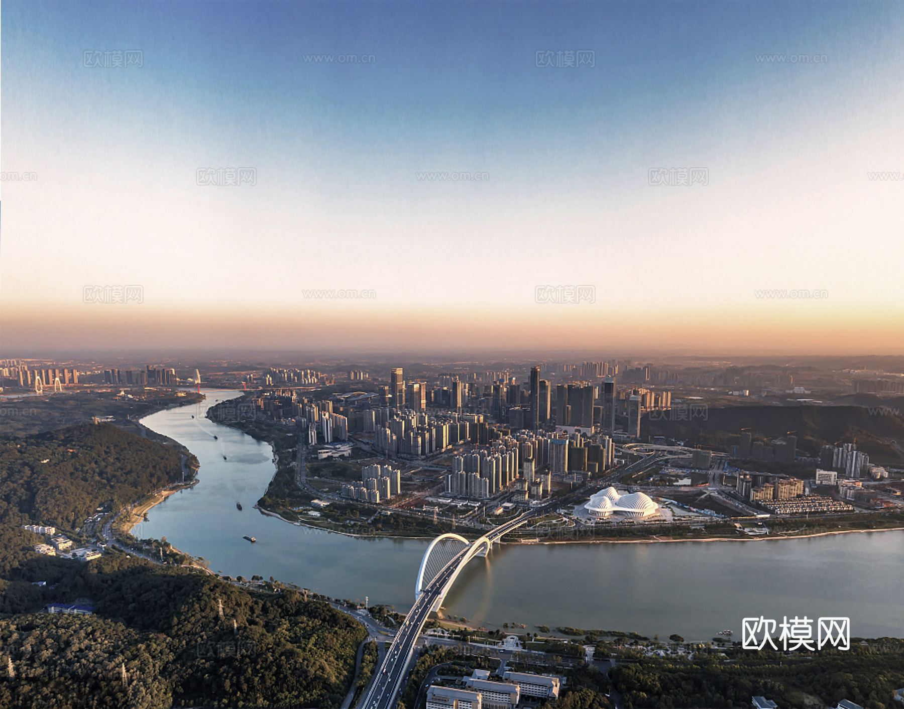 城市外景 黄昏城市外景下载