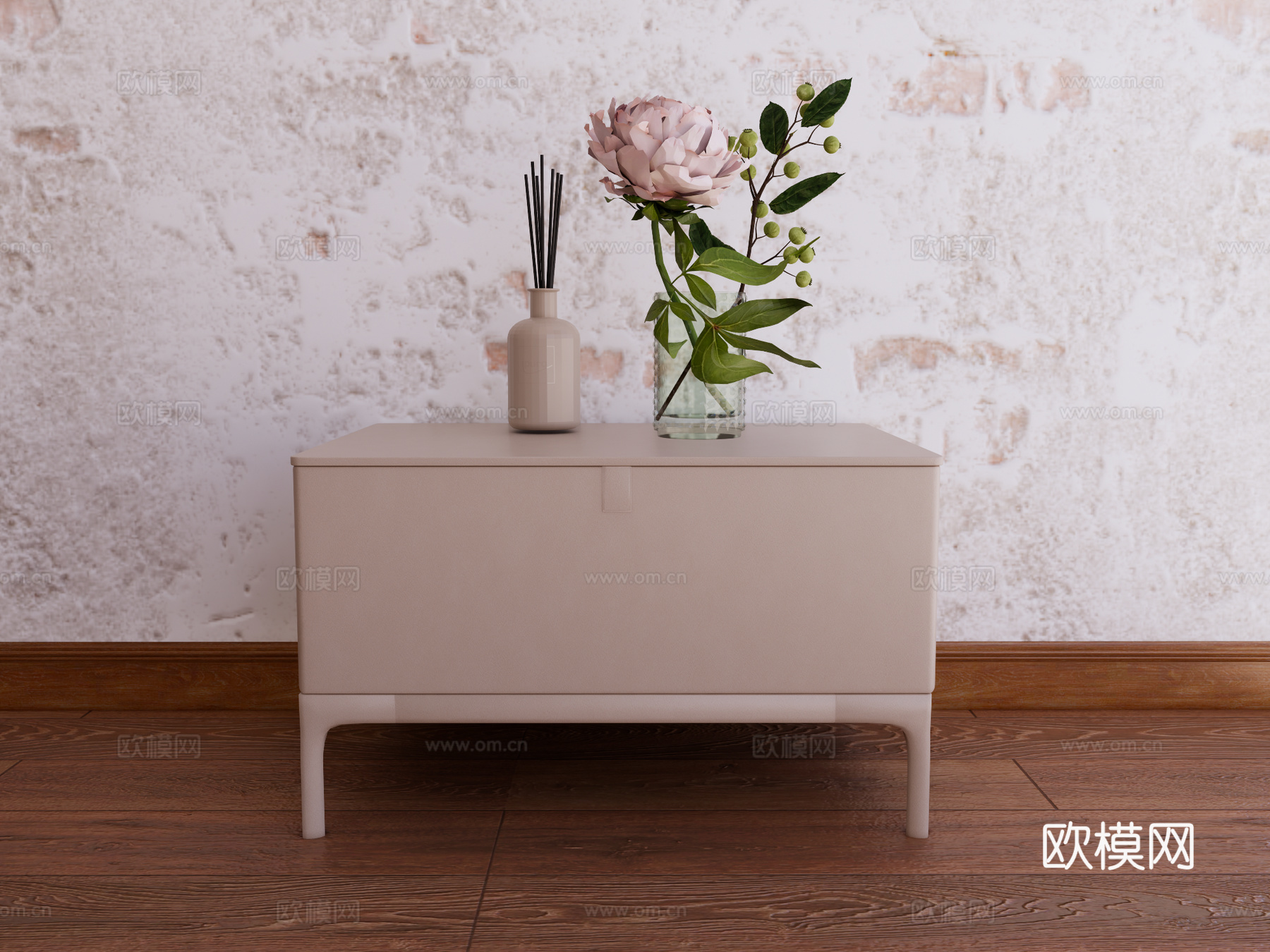 床头柜 装饰柜 储物柜su模型