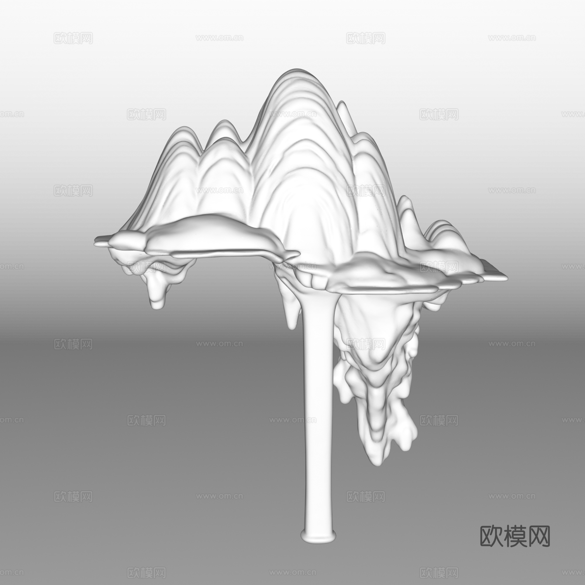 中国风艺术装置3d模型