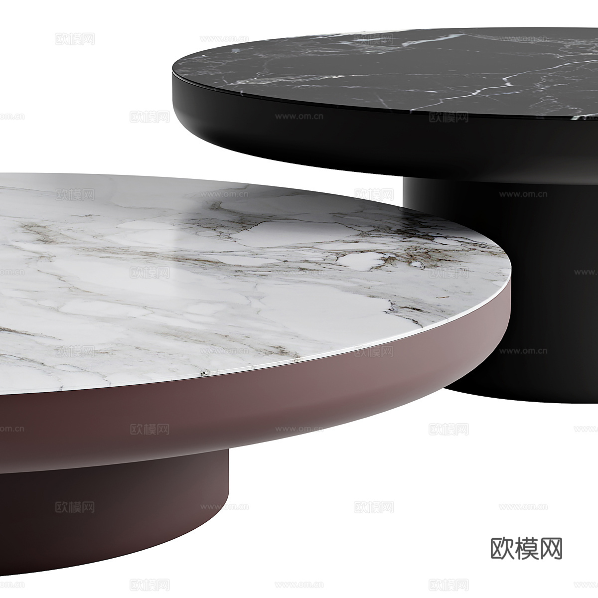 现代意式 Minotti 小茶桌3d模型