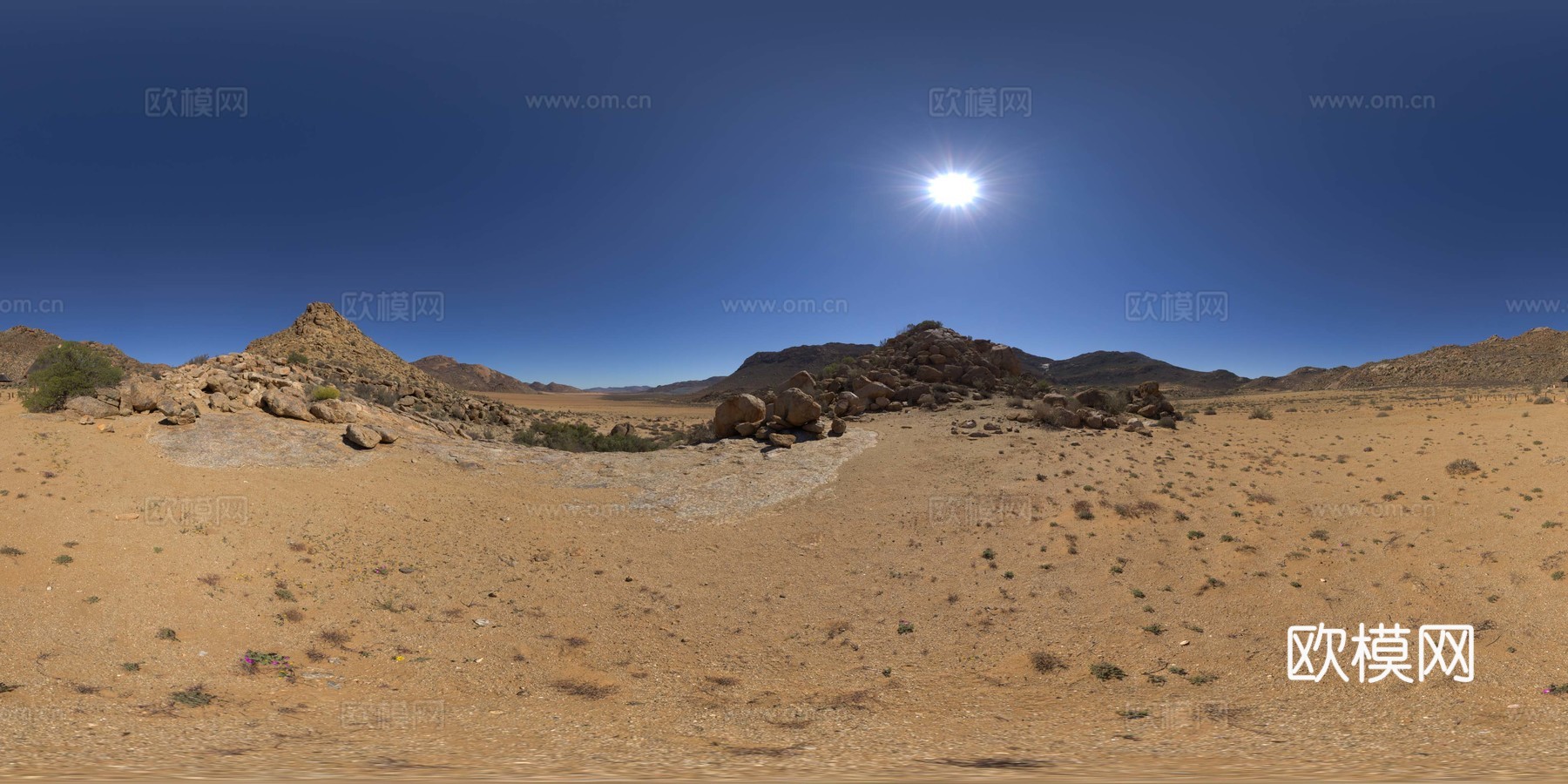 岩石山景