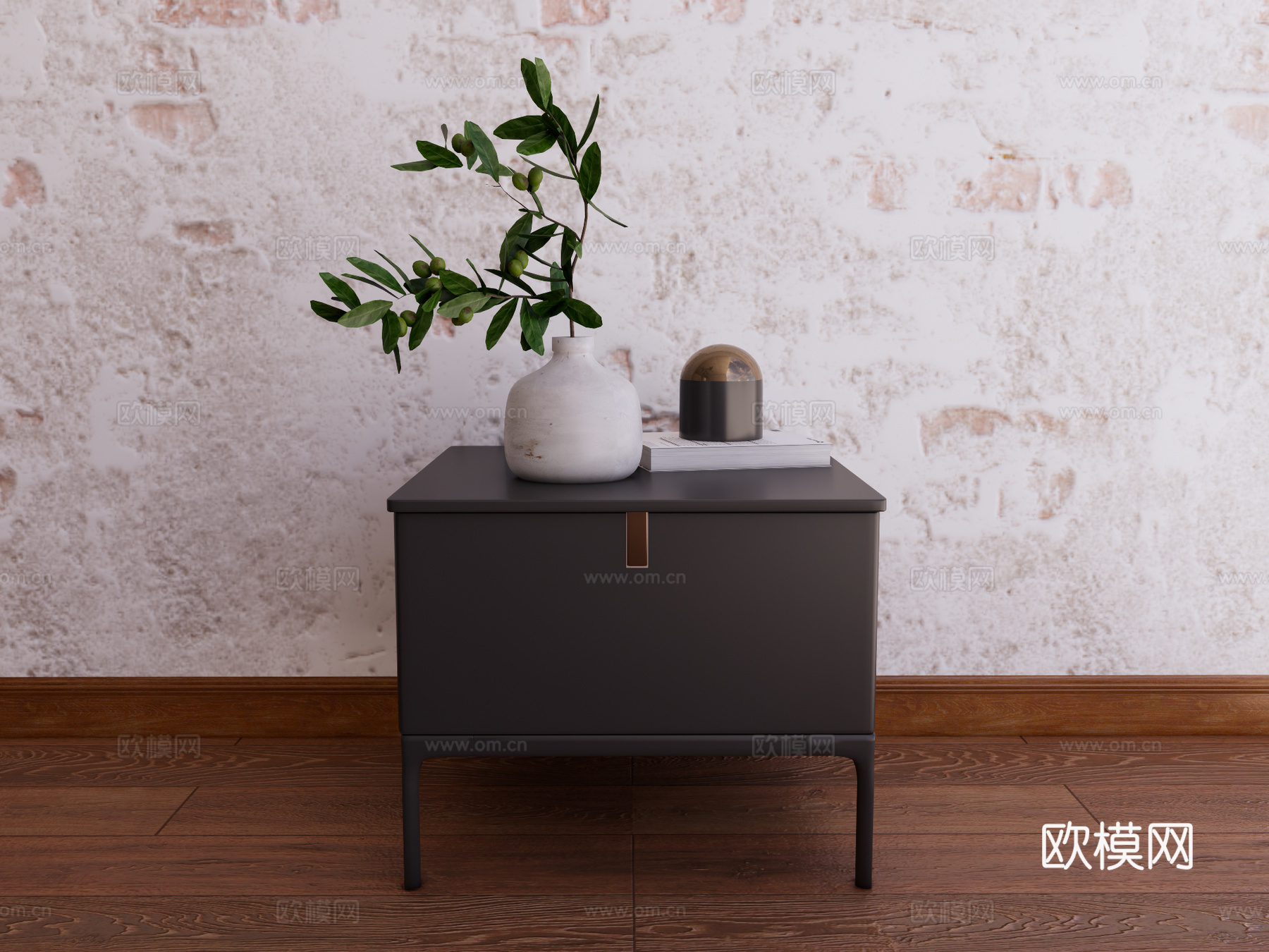 床头柜 装饰柜 储物柜su模型