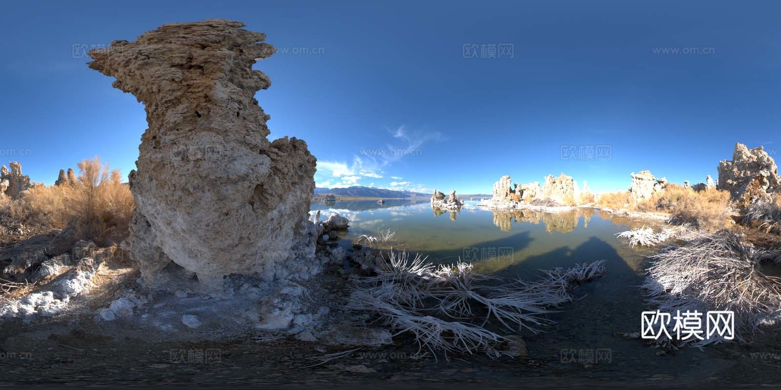 岩石山景