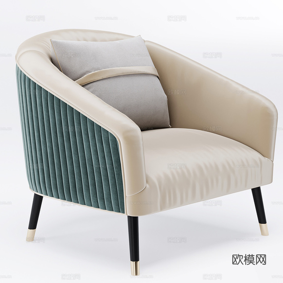 单人沙发3d模型下载