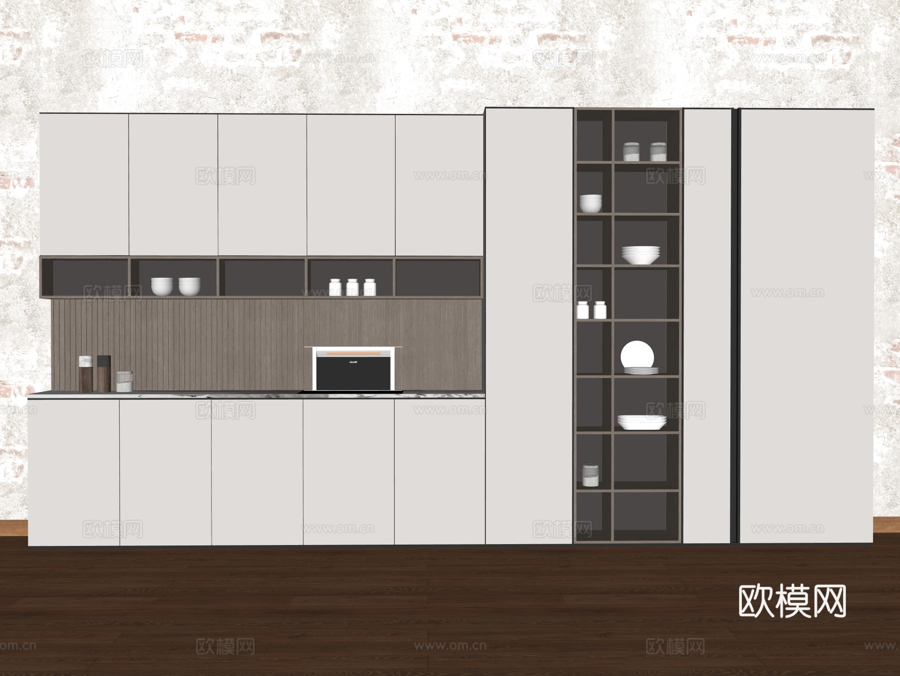 橱柜 装饰柜su模型