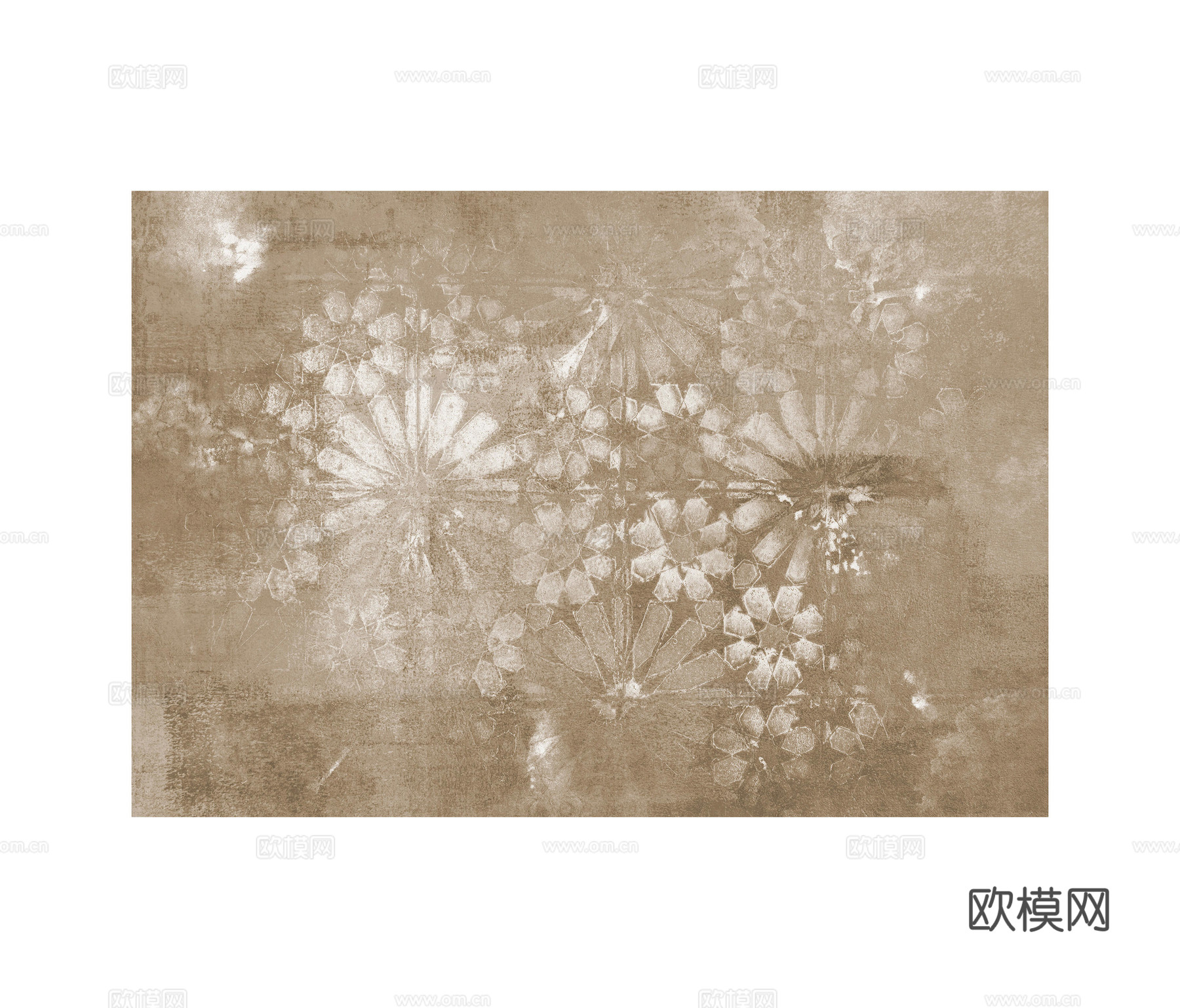 棕色做旧印花壁纸