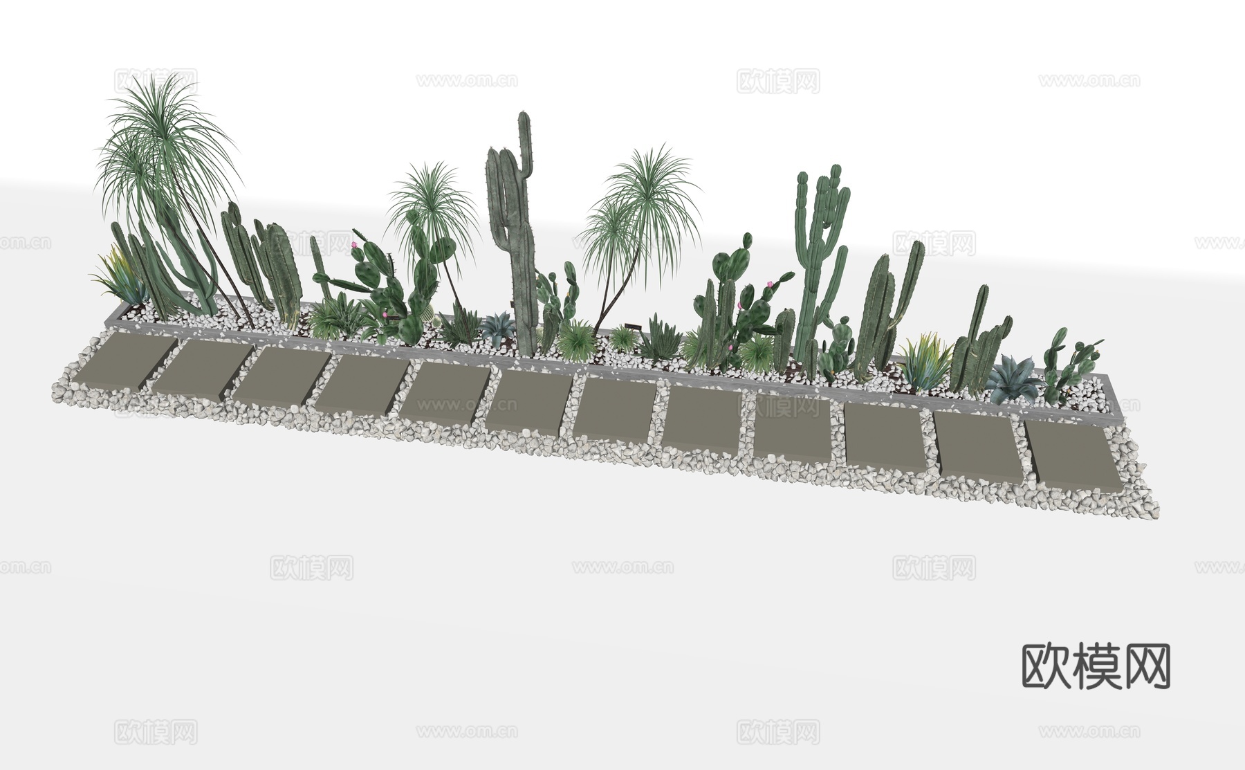 植物 绿植墙 竹子 景观树su模型