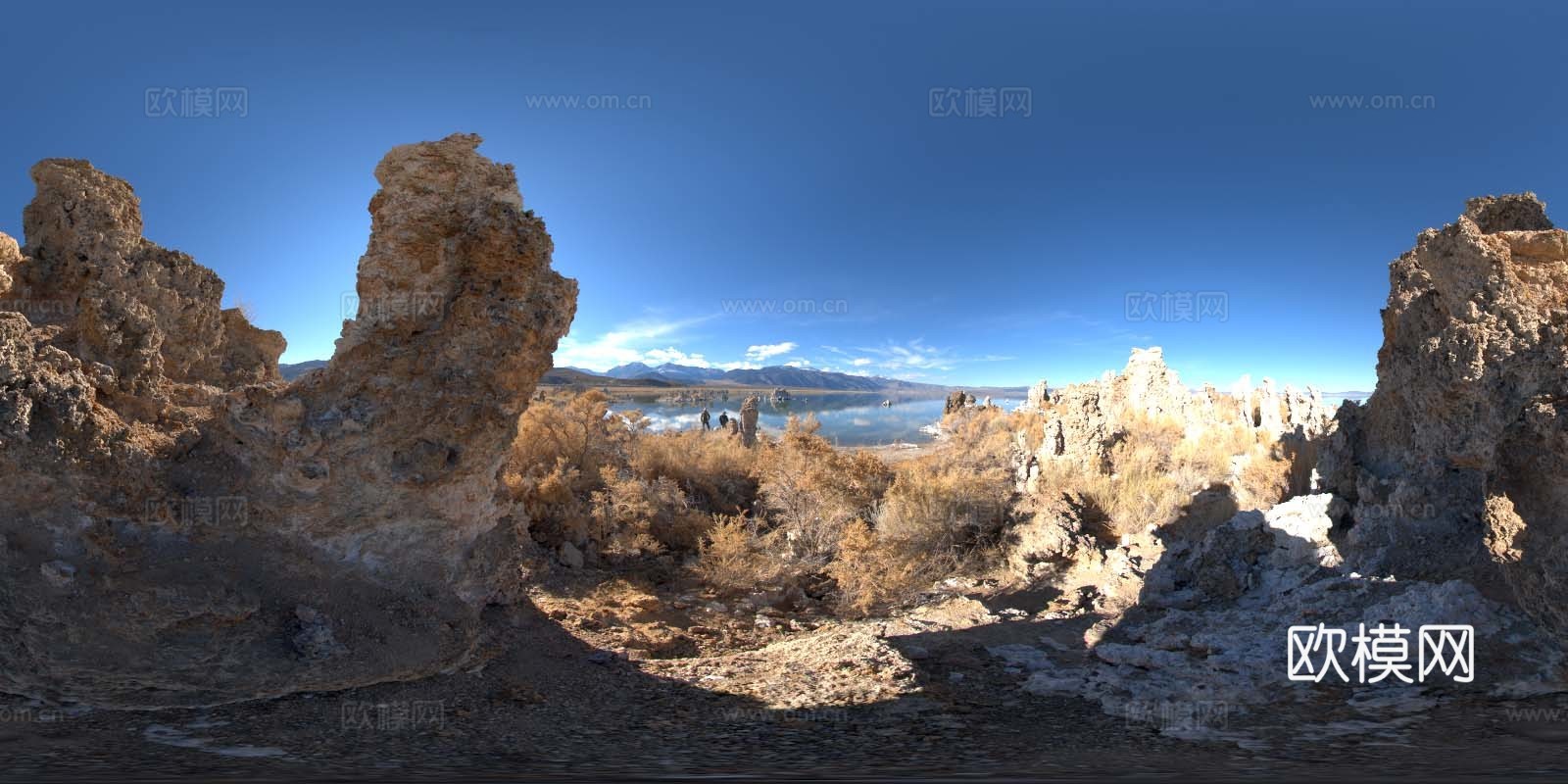岩石山景
